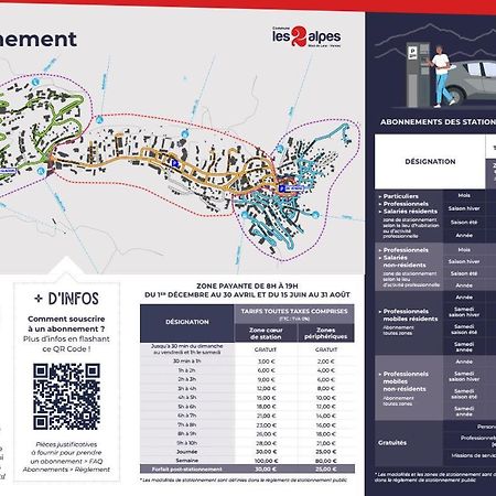 Studio 4 Personnes Vue Piste Les Deux Alpes Eksteriør bilde